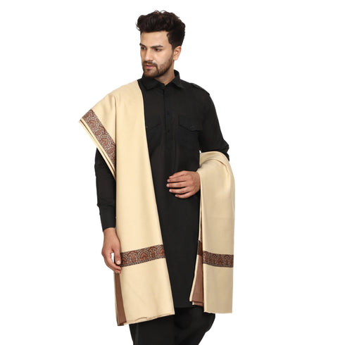 Men's Woven Acrylic Shawl
